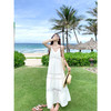 <曾小咸推荐>清冷感V领白色吊带连衣裙 商品缩略图0