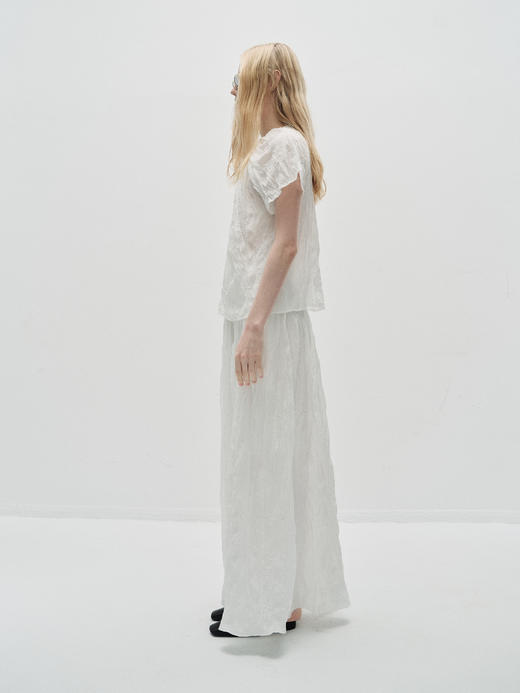 VC｜PF25019 Allie crinkled skirt   [ 半身裙 墨绿 / 白 ] 商品图6