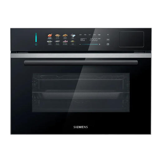 西门子（SIEMENS）嵌入式蒸烤箱58升大容量家用IQ500智魔方触启款蒸烤一体机多功能 一触即开门 晶御智能自清洁 CS5S5N9G6W 黑色 商品图0
