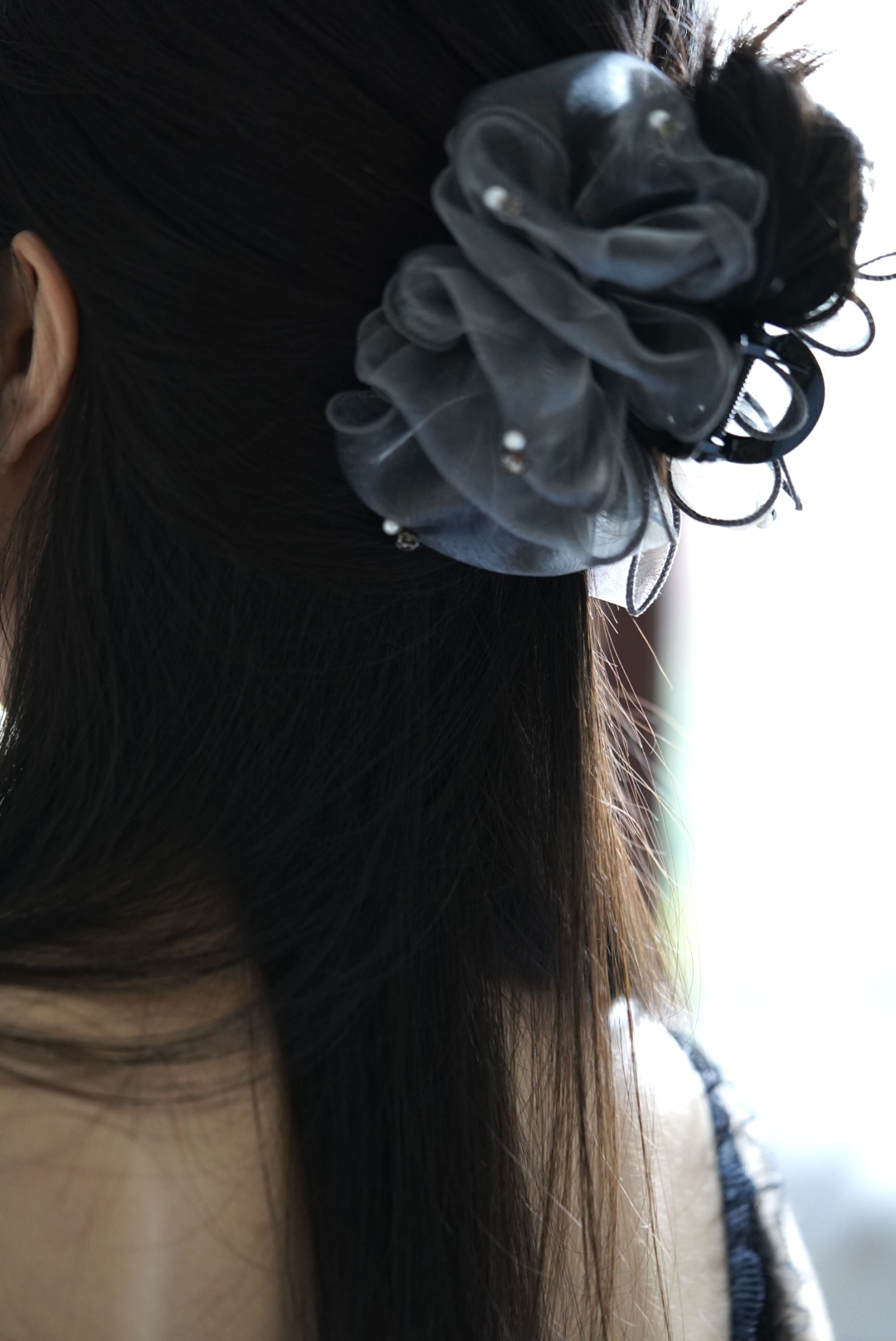 手工缝制「珍珠发夹」