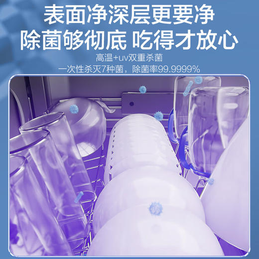 海尔（Haier）【W5000SMax】四驱双面洗嵌入式洗碗机升级18套+3大容量UV双重除菌 EYSW18586GHU1国家补贴 商品图2