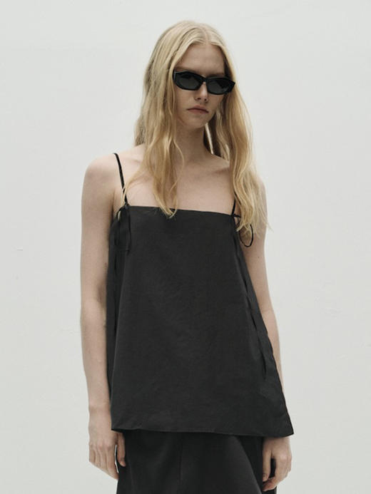 VC｜PF25008 Sabina strap tank top  [ 吊带上衣 浅米 / 黑 ] 商品图4