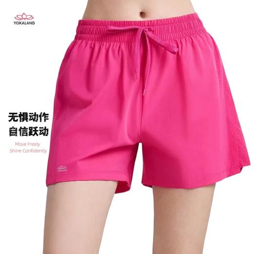 yokaland运动裤训练跑步短裤女APW027健身瑜伽宽松透气网眼健身裤 商品图3