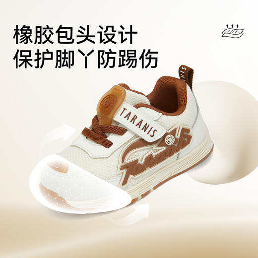 泰兰尼斯265童鞋秋季新款儿童学步鞋男宝宝机能鞋防滑软底女童鞋  T01T5C6561 商品图4