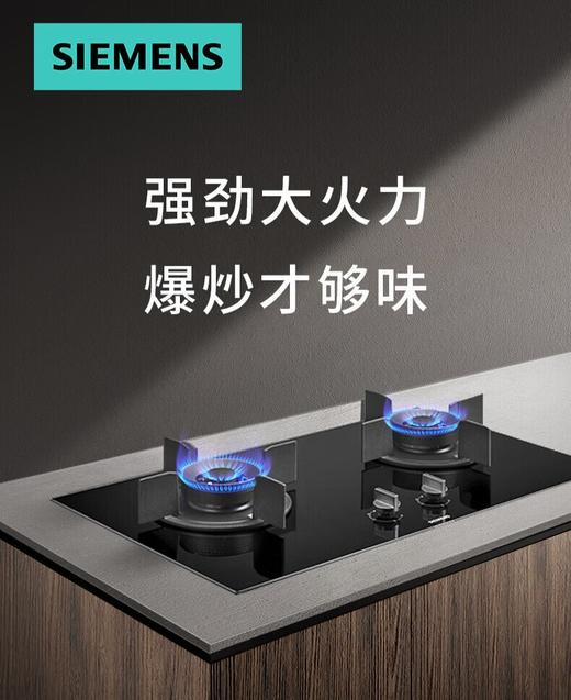西门子（SIEMENS）【纯铜火盖】5.2kw燃气灶天然气灶 猛火大火力可调节 台嵌两用钢化玻璃面板 ER72B3VBMP 商品图0