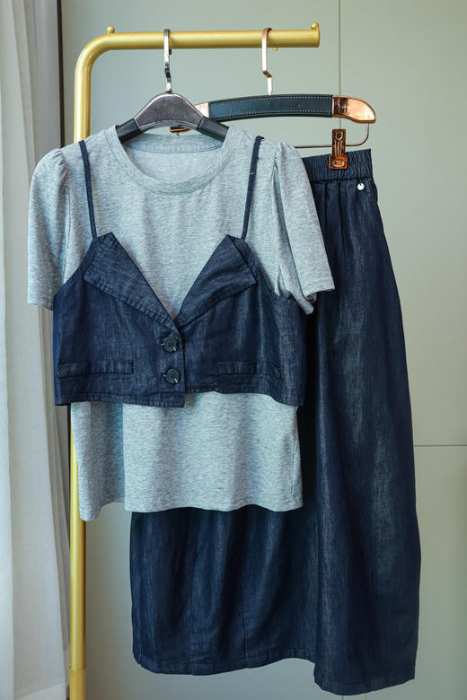 时光序曲|韩系假两件上衣套装 商品图0