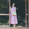 绽放女装321朵/【海街日记·美人鱼】亚麻印花背心裙无袖连衣裙夏 商品缩略图2