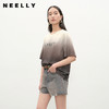 NEELLY纳俪商场同款夏季新款时尚渐变短袖字母T恤女圆领个性上衣N25052T01143 商品缩略图0