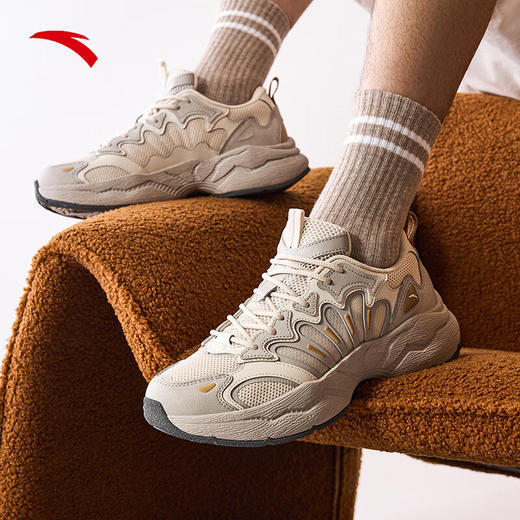 【本周特价】安踏【林孝埈同款】陨石3休闲鞋潮流撞色复古老爹鞋运动鞋112538851 商品图1