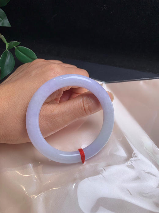 620227，54.5紫罗兰细圆条，满圈带紫底色，清新有特色，粉紫底 商品图5