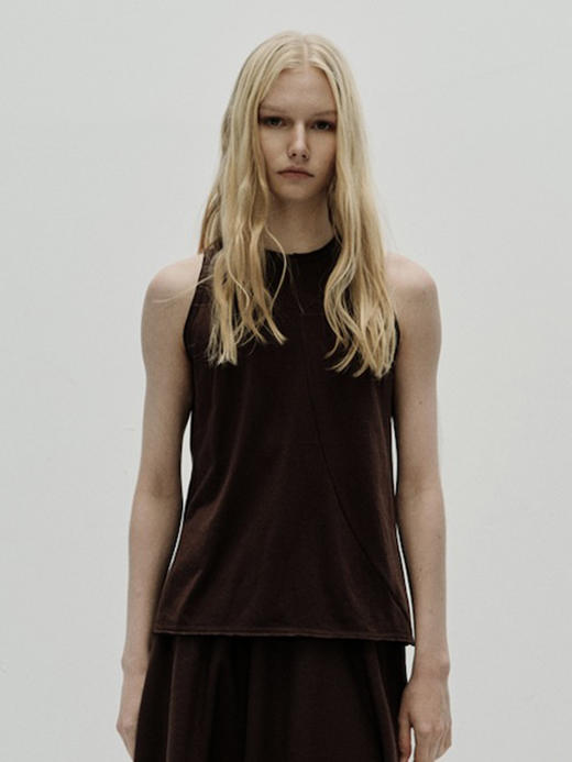 VC｜PF25013 Sabina tank top  [无袖背心  燕麦 / 棕 / 白 ] 商品图3