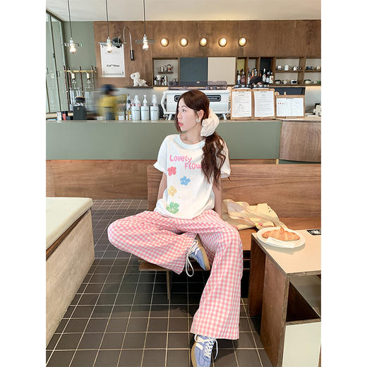 <曾小咸推荐>夏季韩版时尚字母印花短袖T恤 商品图2