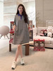 COCO ZONE 刘一一 “小米兰”撞色亲肤透气宽松直筒连衣裙CD2A1309 商品缩略图0