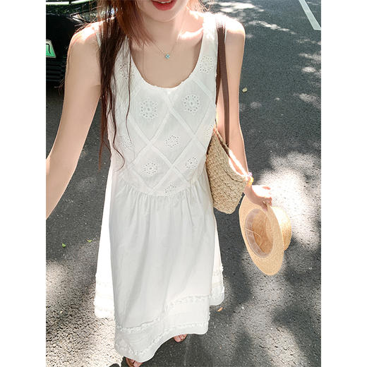 <曾小咸推荐>3.27现货秒杀 ！微信超特价！提花背心连衣裙 日常269.99 立减140 秒杀129.99！！ 商品图2