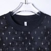 T3908夏季高级感新款男士美式满印十字印花短袖T恤宽松轻奢圆领上衣潮 商品缩略图1