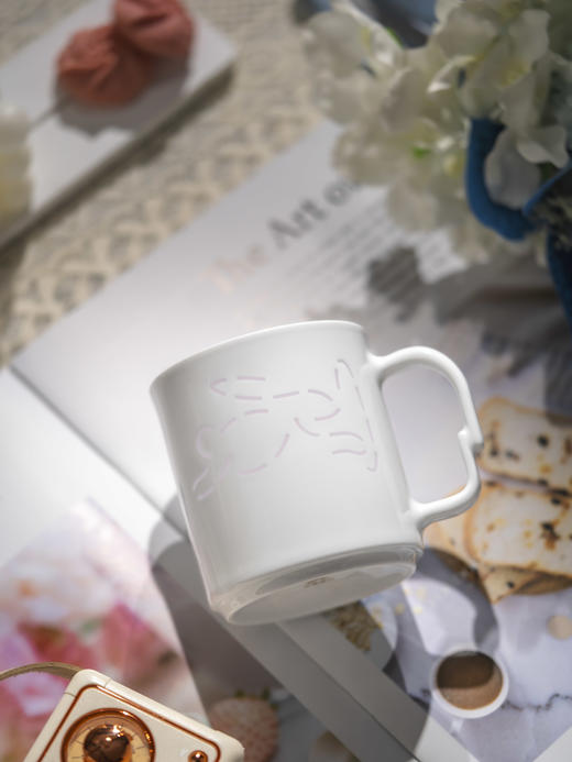 富玉 玲珑陶瓷马克杯高颜值小众设计感轻奢水杯家用办公茶杯高级感兔破新生 商品图3