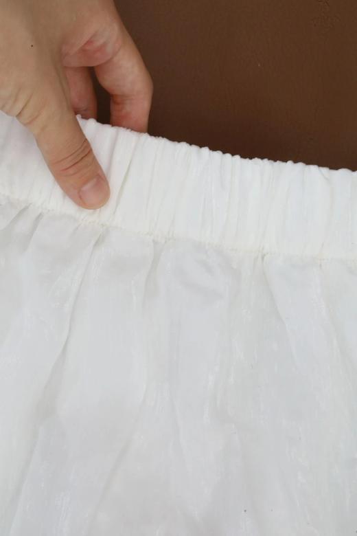 LPIUTY品牌直发！欧若风丁达尔鎏光压褶天丝半裙 C2288010 商品图8