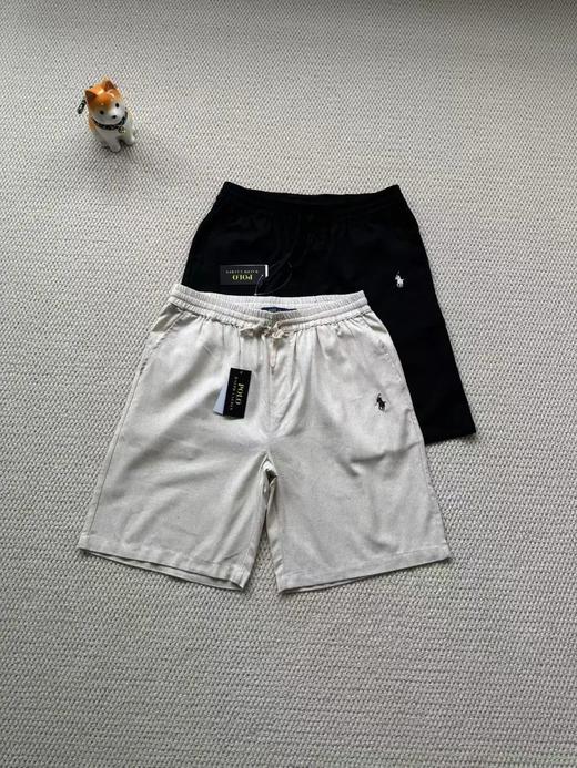 拉夫劳伦全新春夏亚麻五分裤刺绣短裤 商品图2