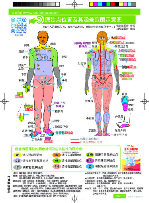 原始点2025.6 原始点位置及涵盖范围示意图 人体图挂历海报/原版手册书2023 商品图9
