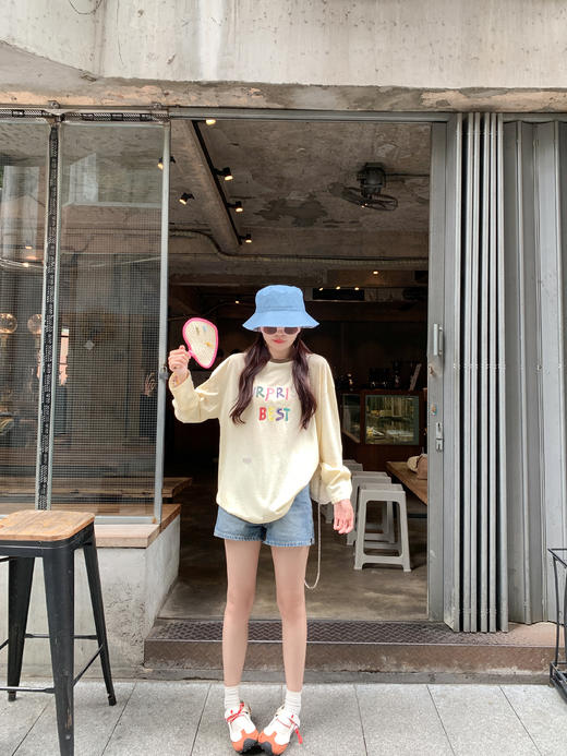 【129元任选2件】现货！多巴胺字母长袖T 商品图5