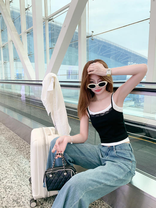 【99元任选2件】新品现货秒杀！卖完下架不再补 ！微信粉丝打折价！！真两件撞色吊带背心 商品图9