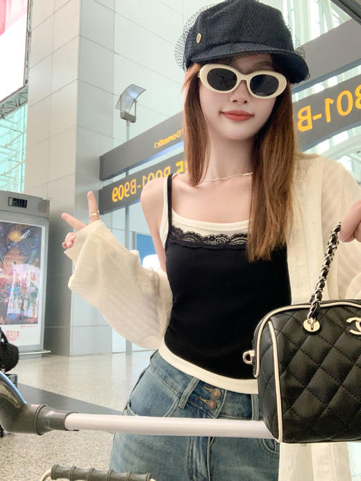 【99元任选2件】新品现货秒杀！卖完下架不再补 ！微信粉丝打折价！！真两件撞色吊带背心 商品图7