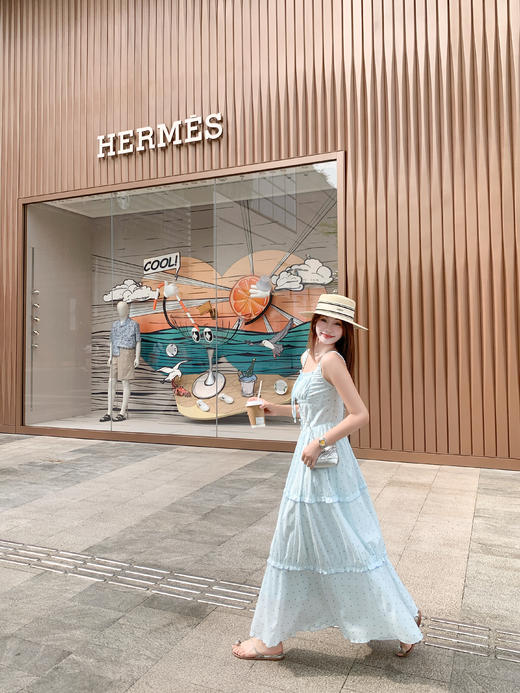 【折后再享2件88折】最后一波现货！抽褶波点吊带连衣裙 日常229.99/件 立减80 秒杀149.99/件！！ 商品图9