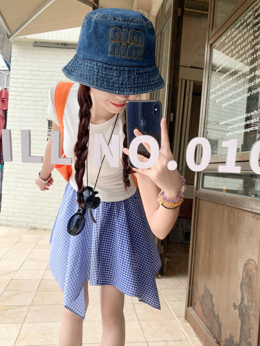 【149元任选2件】 现货！甜辣风不规则格子半身裙 商品图11