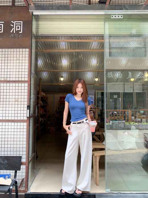 【99元任选2件】新品现货秒杀！卖完下架不再补 ！微信粉丝打折价！！蓝色短袖T恤 商品图12