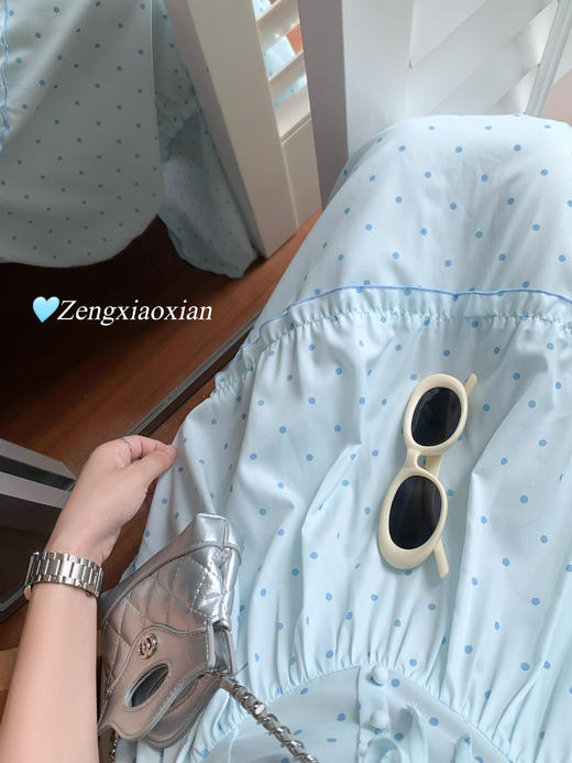 【折后再享2件88折】最后一波现货！抽褶波点吊带连衣裙 日常229.99/件 立减80 秒杀149.99/件！！ 商品图8