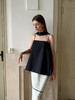 VC｜PF25008 Sabina strap tank top  [ 吊带上衣 浅米 / 黑 ] 商品缩略图1