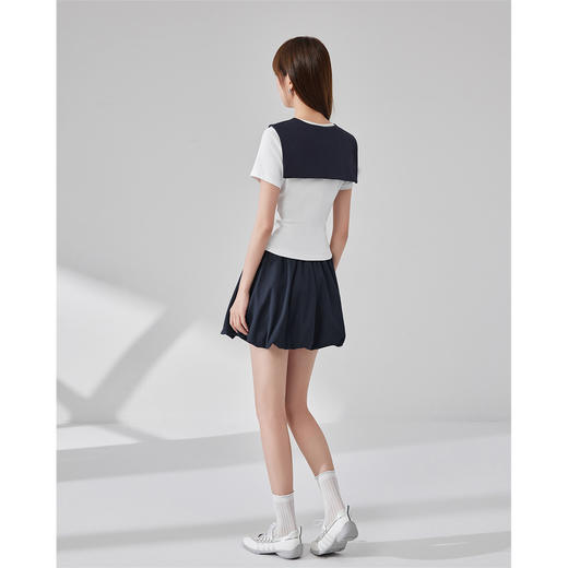 IEF/爱依服2025时尚套装夏季 韩版减龄休闲学院风百搭上下套裙N42374-X- 商品图4
