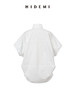 HIDEMI绑带剪刀领设计感大廓形腰带式短袖衬衫上衣 商品缩略图5