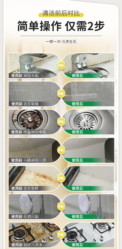 芊洁净浴室强力清洁膏 商品图9