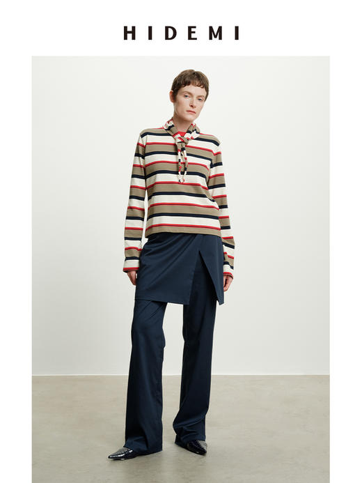 HIDEMI 极简圆领设计感西装马甲裙裤三件式多穿套装 商品图9