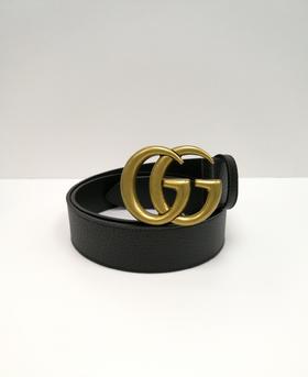 男款金扣荔枝纹皮带012