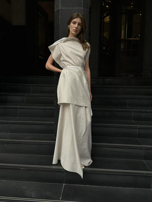 VC｜PF25006 Sabina double top  [ 无袖上衣 浅米 / 黑 ] 商品图1