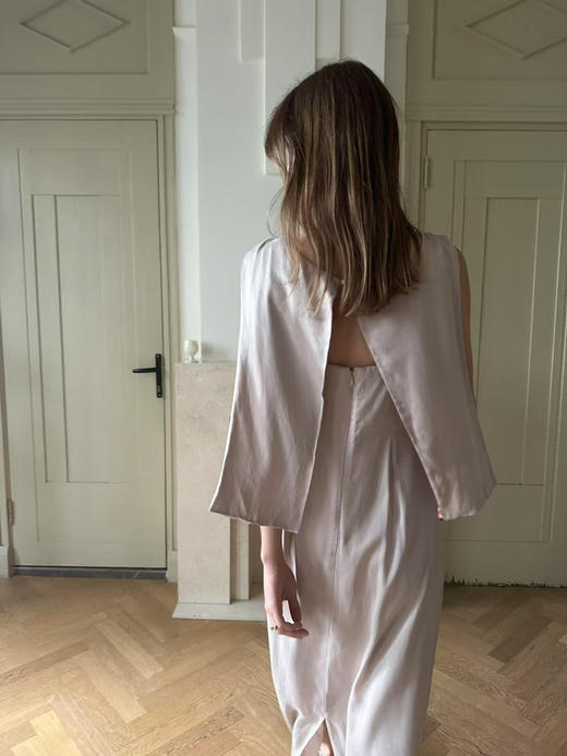 VC｜PF25028 Estonia flap dress [连衣裙 黑 / 浅米 ] 商品图3