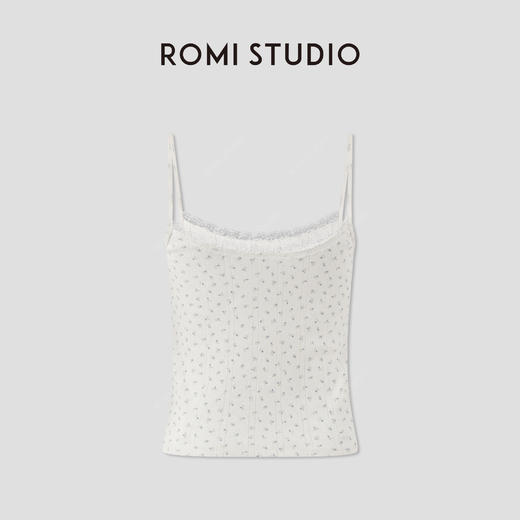 ROMI STUDIO可爱居家系列  法式碎花舒适全棉针织吊带RWCSST2576 商品图1