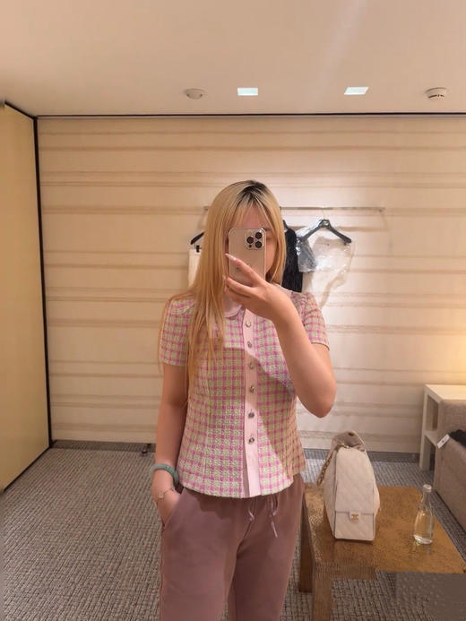 香奈儿25早春粉色格子上衣（TM） 商品图1