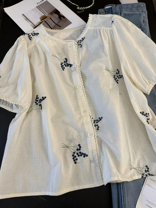 天丝棉刺绣小衫 商品图3