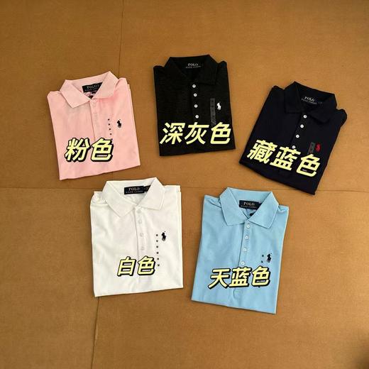 【sssp1】经典5粒扣设计！女士休闲小刺绣翻领短袖polo衫！！ 商品图1