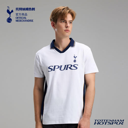 【官方正版】托特纳姆热刺俱乐部 | 白色印号休闲T恤夏季翻领短袖 商品图2