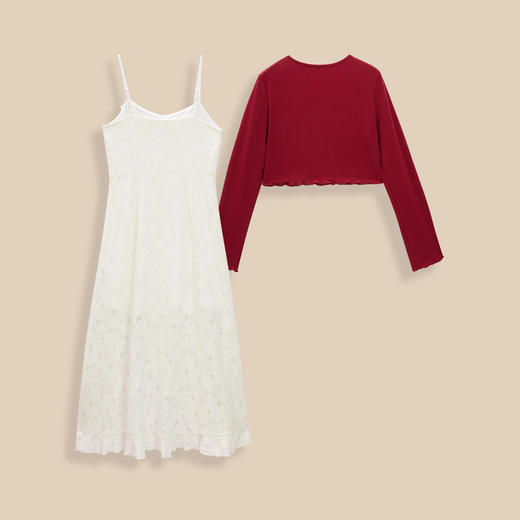 IEF/爱依服2025春夏季法式温柔甜美小女人气质风针织里外套裙BK43048- 商品图1