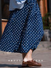PETIT SCHAN小闪 CLO#833 Blues Polka 蓝调波尔卡 印度棉手工拓染波点A字半裙 商品缩略图1