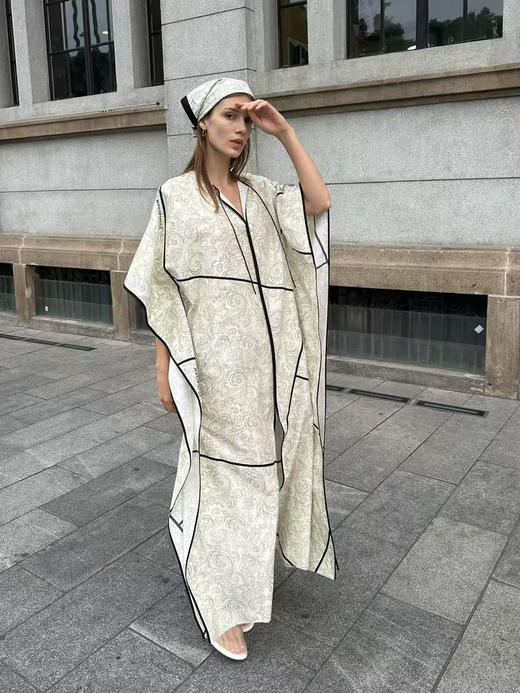 VC｜PF25045MI Roma silk scarf  [ 丝绵围巾/头巾  米白 ] 商品图2