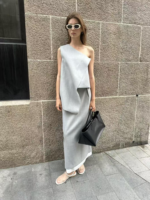 VC｜PF25035 Tina wool skirt  [半身裙 灰 ] 商品图1