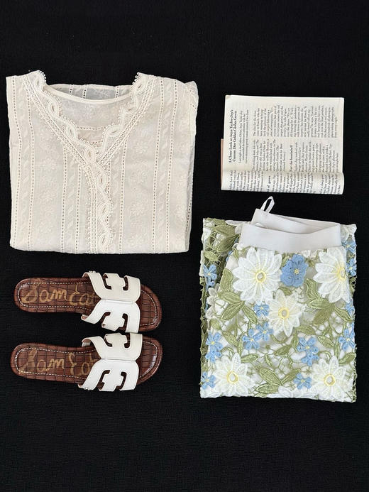 v领镂空蕾丝（🔒 商品图2