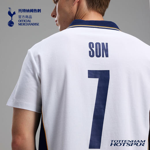 【官方正版】托特纳姆热刺俱乐部 | 白色印号休闲T恤夏季翻领短袖 商品图4
