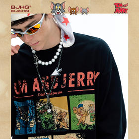 【猫和老鼠联名】 BJHG不计后果长袖t恤男款夏季速干抗菌薄卫衣女